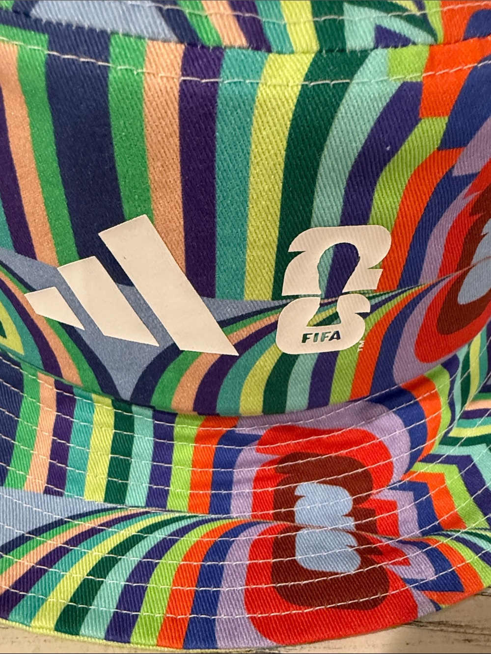 adidas Multicolor Geometric Bucket Hat - Picture 2 of 4
